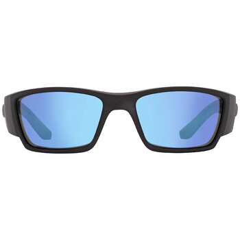 Corbina Pro Blue Mirror Polarized Glass Wrap Sunglasses 6S9109 910901