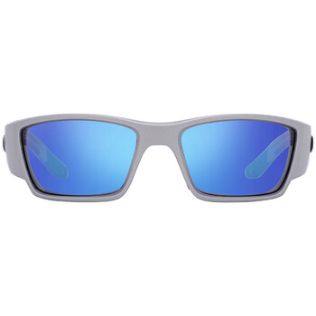 Corbina Pro Blue Mirror Polarized Glass Wrap Sunglasses 6S9109 910906
