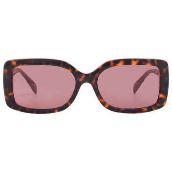 Corfu Dark Pink Rectangular Sunglasses MK2165 377487