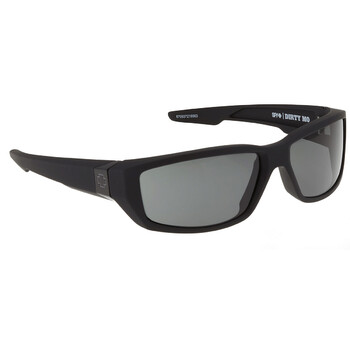 DIRTY MO HD Plus Gray Green Wrap Sunglasses