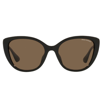 Dark Brown Cat Eye Sunglasses 0AX4111SU