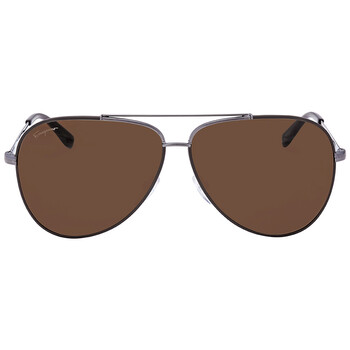 Dark Brown Pilot Sunglasses SF131S 067