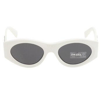 Dark Grey Oval Sunglasses PR 20ZS 1425S0