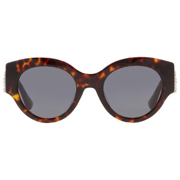 Dark Grey Oval Sunglasses VE4438BF 10887