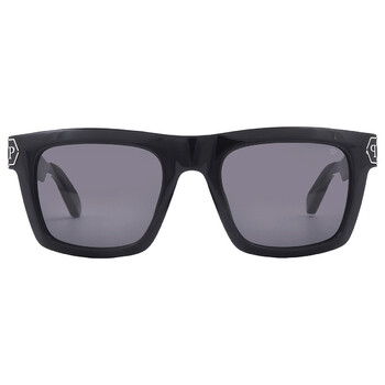 Dark Grey Square Sunglasses SPP043M 0700