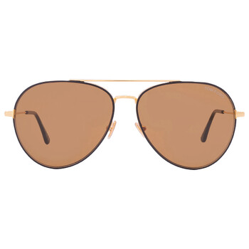 Dashel Brown Pilot Sunglasses FT0996 01J