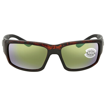 FANTAIL Green Mirror Polarized Glass Sunglasses TF 10 OGMGLP