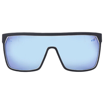 FLYNN HD Plus Grey Green with Light Blue Spectra Mirror Shield Sunglasses