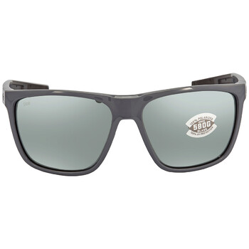 Ferg XL Grey Silver Mirror Polarized Glass Sunglasses 6S9012 901210