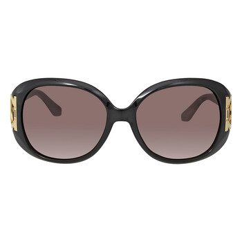 Ferragamo Brown Gradient Oval Sunglasses SF668 001