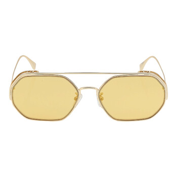 Gold Mirror Geometric Sunglasses FE40039U 10L