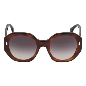 Gradient Smoke Geometric Sunglasses FE40045I 53B