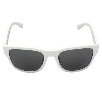 Gray Mirrored Silver Square Sunglasses AX4115SU 81566G