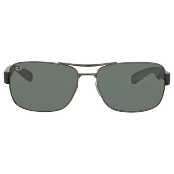 Green Classic Rectangular Sunglasses RB3522 00471