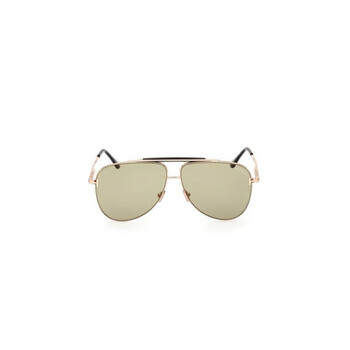 Green Pilot Sunglasses FT1018 28N