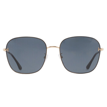 Grey Blue Square Sunglasses FT0888K 01A