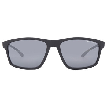 Grey Mirror Rectangular Sunglasses AX4122S 80786G