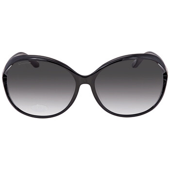 Grey Oval Sunglasses SF770SA 001