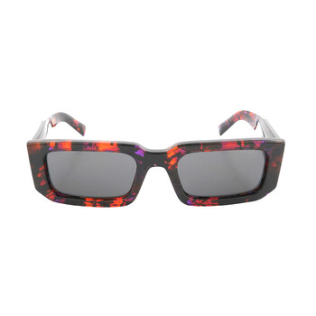 Grey Rectangular Sunglasses PR 06YS 06V5S0