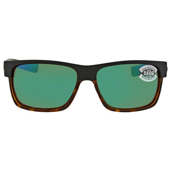 HALF MOON Green Mirror Polarized Glass Sunglasses HFM 181 OGMGLP