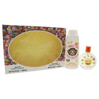 I Love My Wild Friends by Emoji for Kids  2 Pc Gift Set 3.4oz EDT Spray 10.1oz Shower Gel