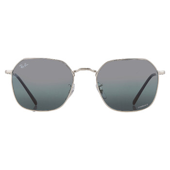 JIM Polarized Blue Gradient Irregular Sunglasses RB3694 9242G6