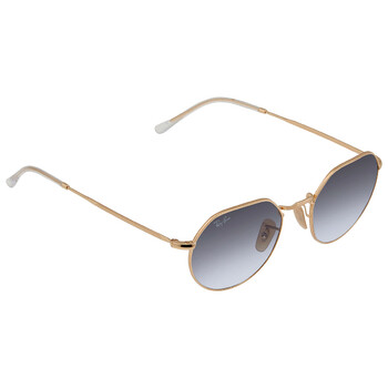 Jack Blue Gradient Gray Oval Sunglasses 0RB3565 00186