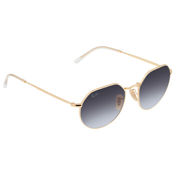 Jack Blue Gradient Grey Geometric Sunglasses RB3565 00186