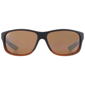 Kaiwi Channel HVL Bronze Wrap Sunglasses H84025C