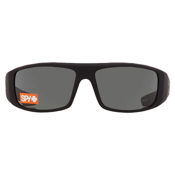 LOGAN HD Plus Grey Green Wrap Sunglasses