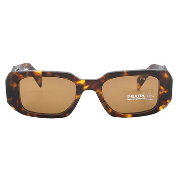 Light Brown Rectangular Sunglasses PR 17WS VAU2Z1