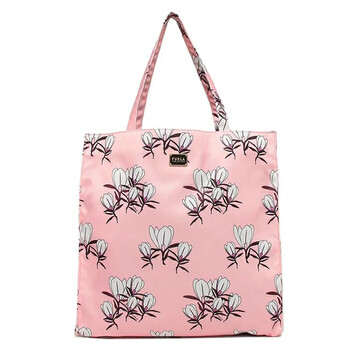 Magnolia Print Digit Tote In Toni Rosa Chiaro