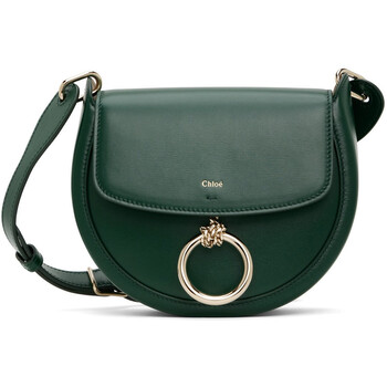 Marble Green Arlene Leather Crossbody Bag