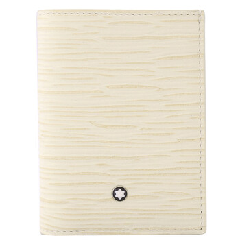 Meisterstuck 4810 Mini Leather Wallet In Ivory