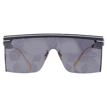 DIORCLUB M1U Mirror Blue Star Print Shield Sunglasses CD40042U 91C