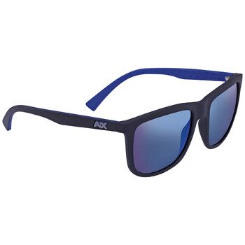 Mirrored Blue Square Sunglasses AX4093S 829555