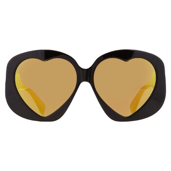 Multilayer Yellow Irregular Sunglasses MOS152S 0807CU