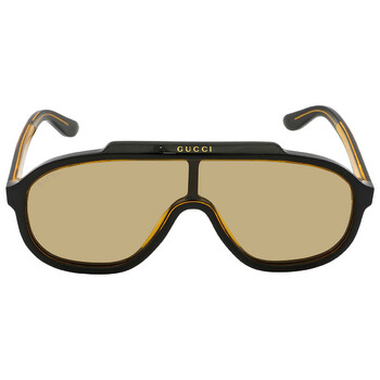 Open Box  Gucci Yellow Pilot Sunglasses GG1038S 003