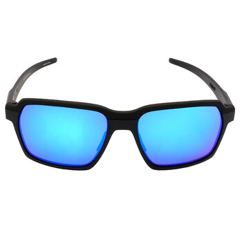 Parlay Prizm Sapphire Polarized Rectangular Sunglasses OO4143 414305