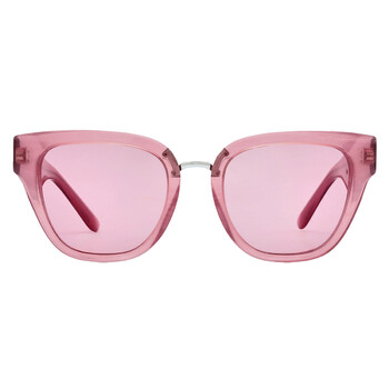 Pink Dark Mirrored Red Butterfly Sunglasses DG4437 3405A4