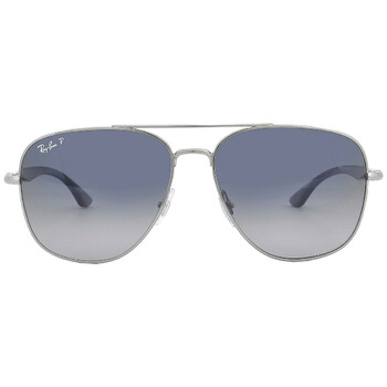 Polarized BlueGrey Square Sunglasses RB3683 00478