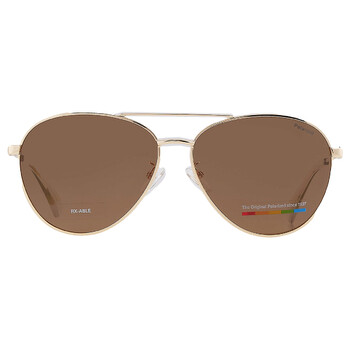 Polarized Bronze Pilot Sunglasses PLD 4142GSX 001QSP