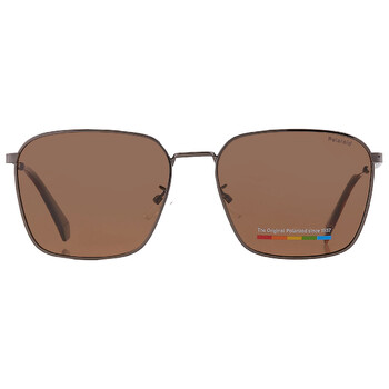 Polarized Bronze Square Sunglasses PLD 4120GSX 0KJ1SP