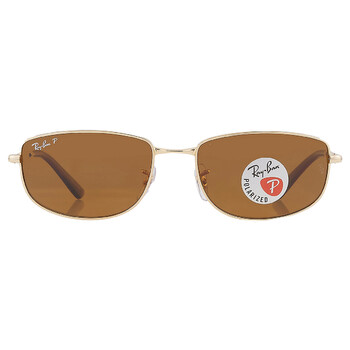 Polarized Brown Irregular Sunglasses RB3732 00157