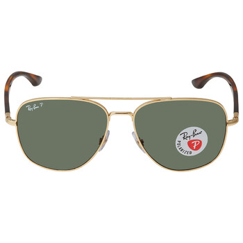 Polarized Green Classic G15 Aviator Sunglasses RB3683 00158