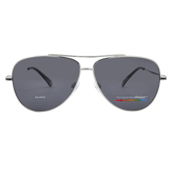Polarized Grey Pilot Sunglasses PLD 6106SX 0010M9