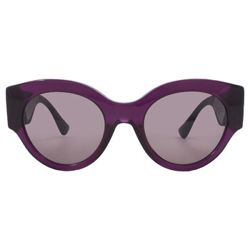 Purple Brown Oval Sunglasses VE4438B 53847N