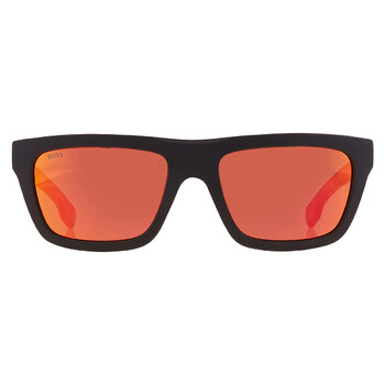 Red Multilayer Rectangular Sunglasses BOSS 1450S 0PGCUZ