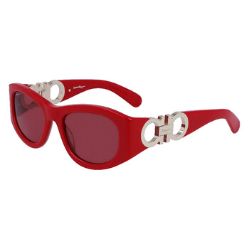 Red Oval Sunglasses SF1082S 600