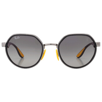 Scuderia Ferrari Grey Gradient Irregular Sunglasses RB3703M F03011